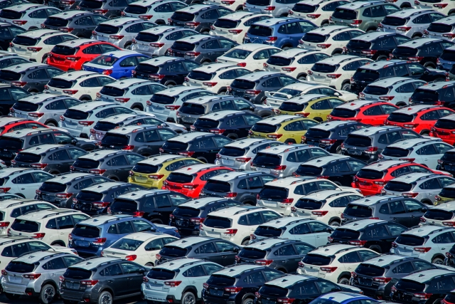 高品質な車両の車内